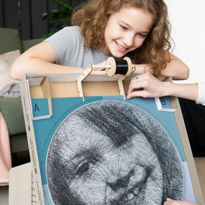 Anneye & Sevgiliye Özel String Art Tablo